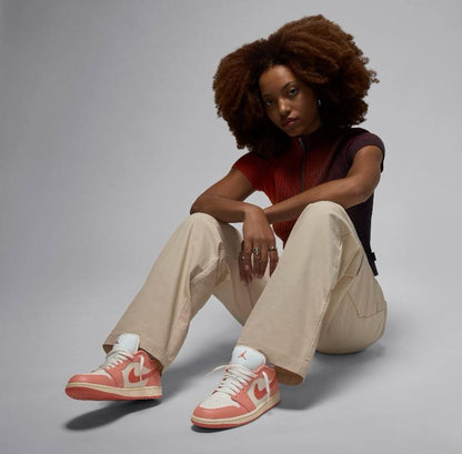 Air Jordan 1 Low White/Pink Oxford-Sail